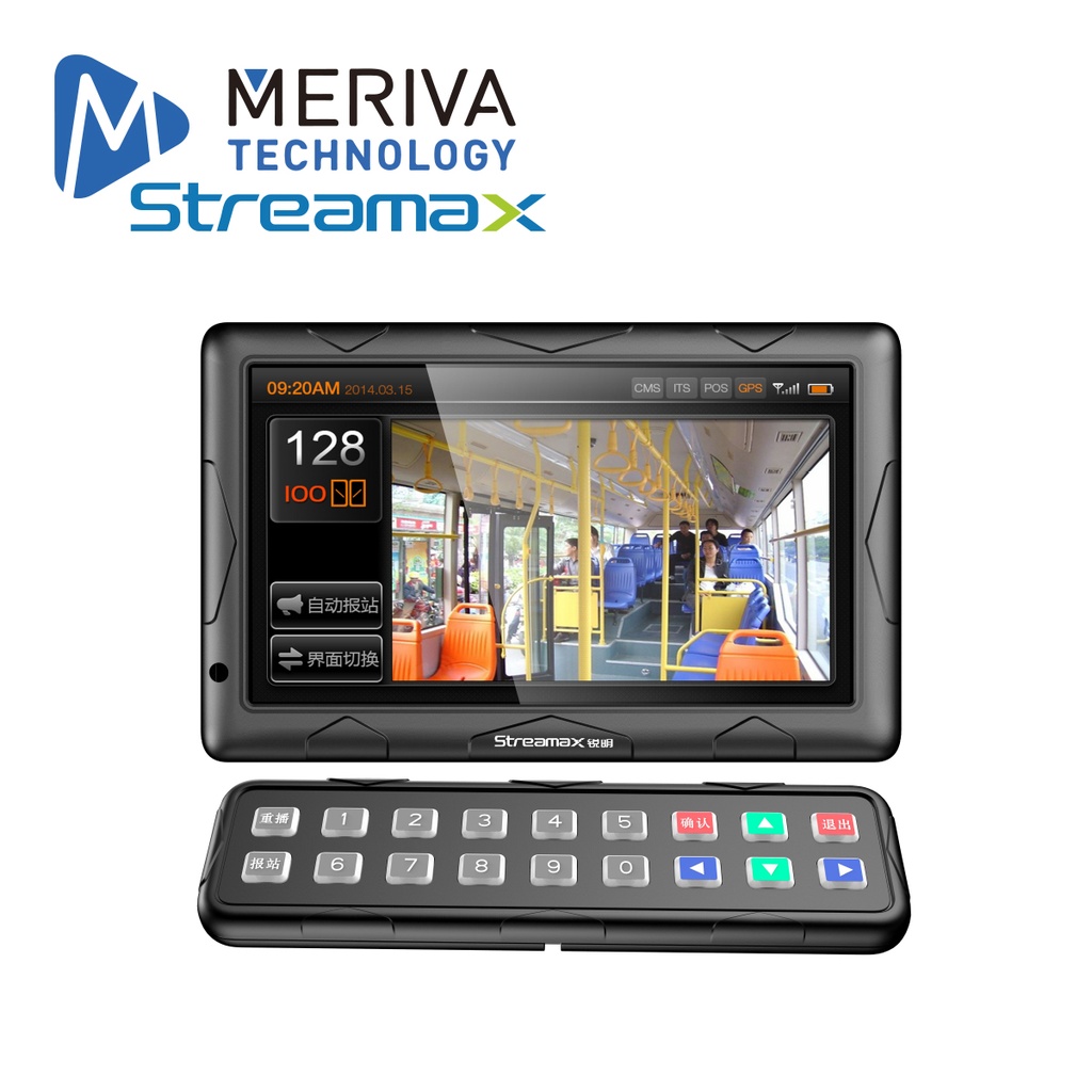 [TSN-MT75LMER00] Pantalla Interactiva de 10.1 Pulgadas para Mdvrs Meriva Streamax CP5