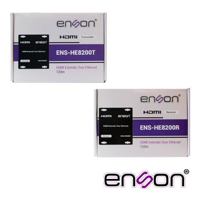 Kit Transmisión HDMI por IP Hasta 100METROS o por Medio de Red. ENS-HE8200