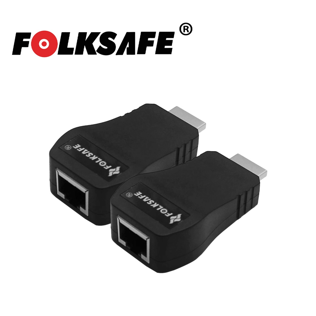Extensor HDMI FS-HDP2000 Folksafe Transmisor y Receptor Pasivo Hasta 30M con UTP CAT5E