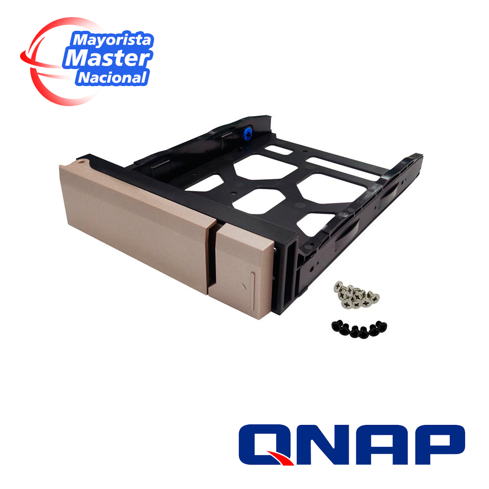 [TSN-NS011QNA11-10] Qnap TRAY-35-NK-GLD01 Gold HDD Tray V1 For 3.5" And 2.5" Drives Without Key Lock Black