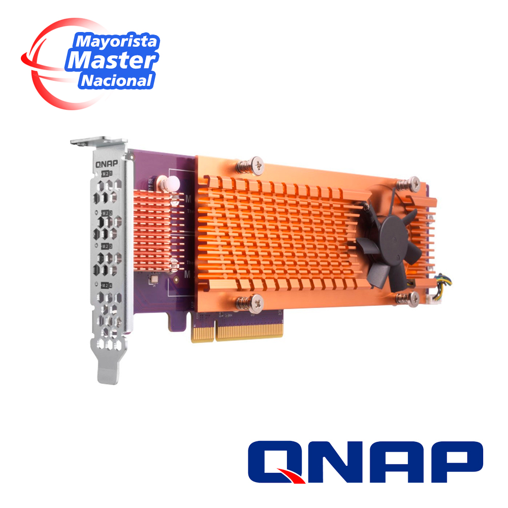 Qnap QM2-2P-244A Dual M.2 22110 2280 Pcie SSD Expansion Card (pcie GEN2 X4) LOW-PROFILE