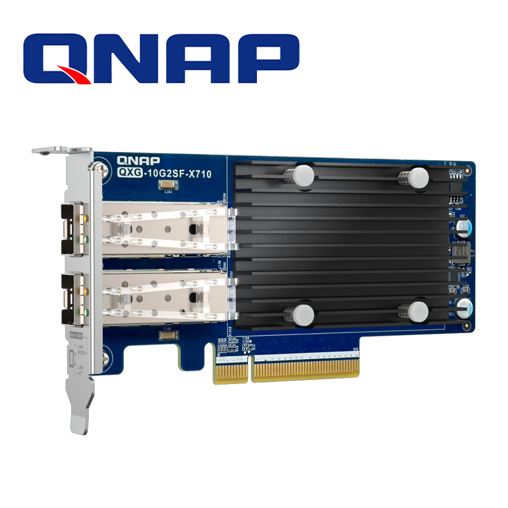 [TSN-NSA11QNA61] Tarjeta de Red Qnap QXG-10G2SF-X710 10GBE 2 Puertos Sfp+ 10GBE Pcie 3.0 Compatible con
