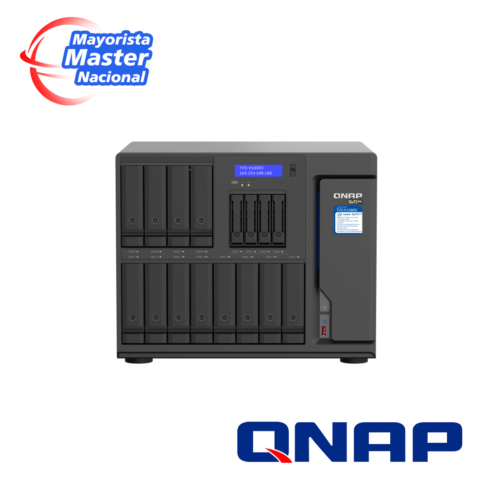 [TSN-NV162QNA42-20] Servidor NAS Qts Hero Qnap TVS-H1688X TVS-h1688X-W1250-32G-US