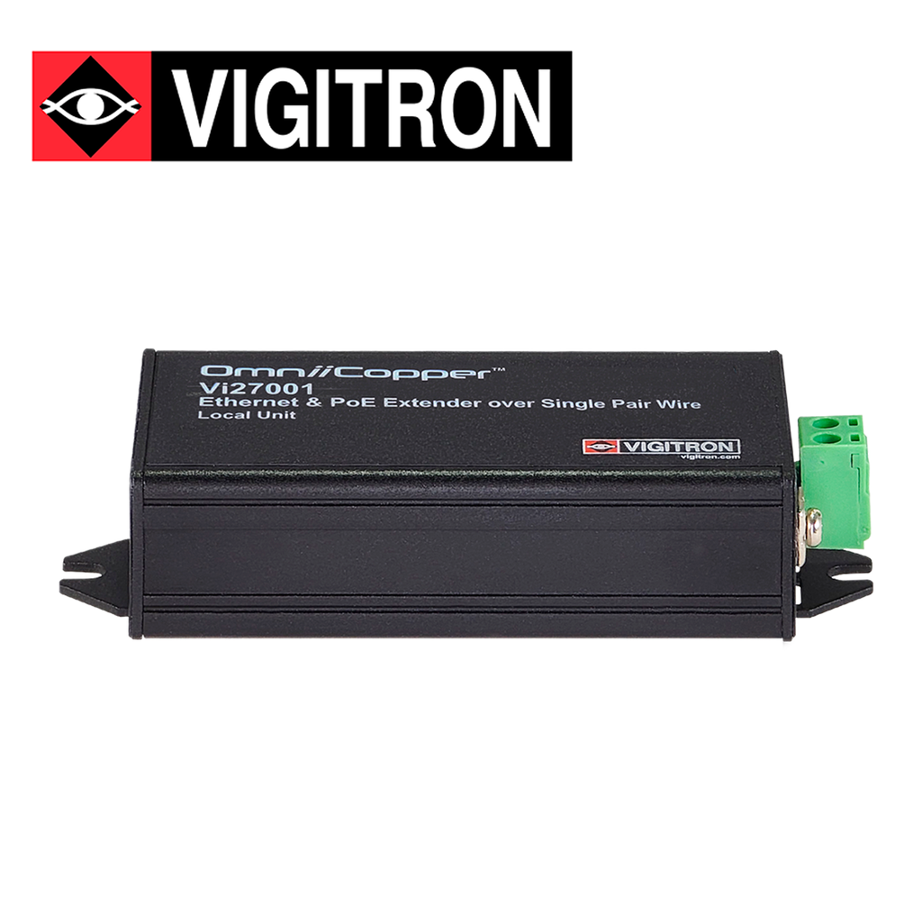 Receptor Ethernet Par Unico y POE 914 Metros Vigitron Modelo VI27001 1 Puerto