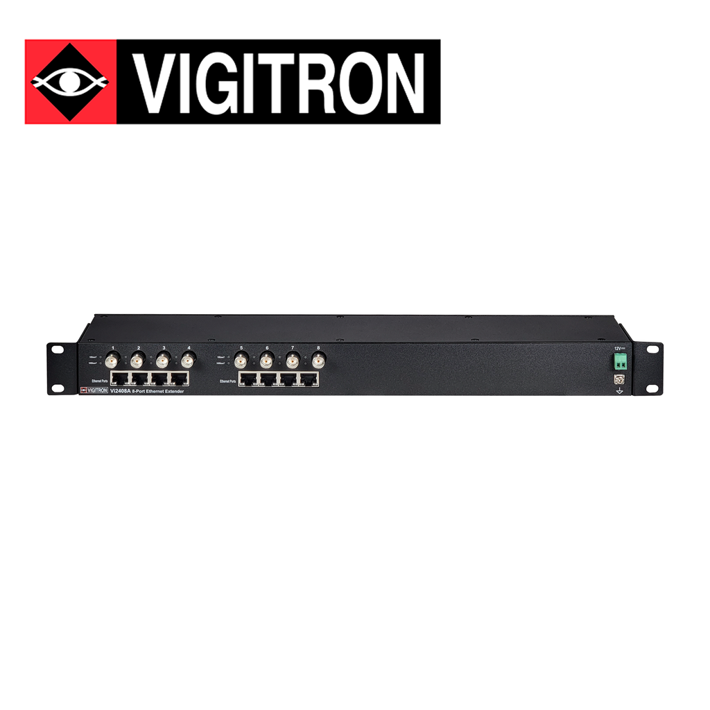 Extensor POE Vigitron VI2408A 8 Canales por Coaxial