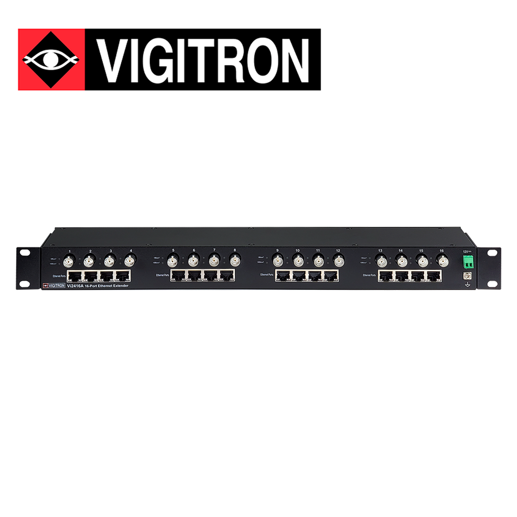 Extensor POE Vigitron VI2408A 16 Canales por Coaxial VI2416A