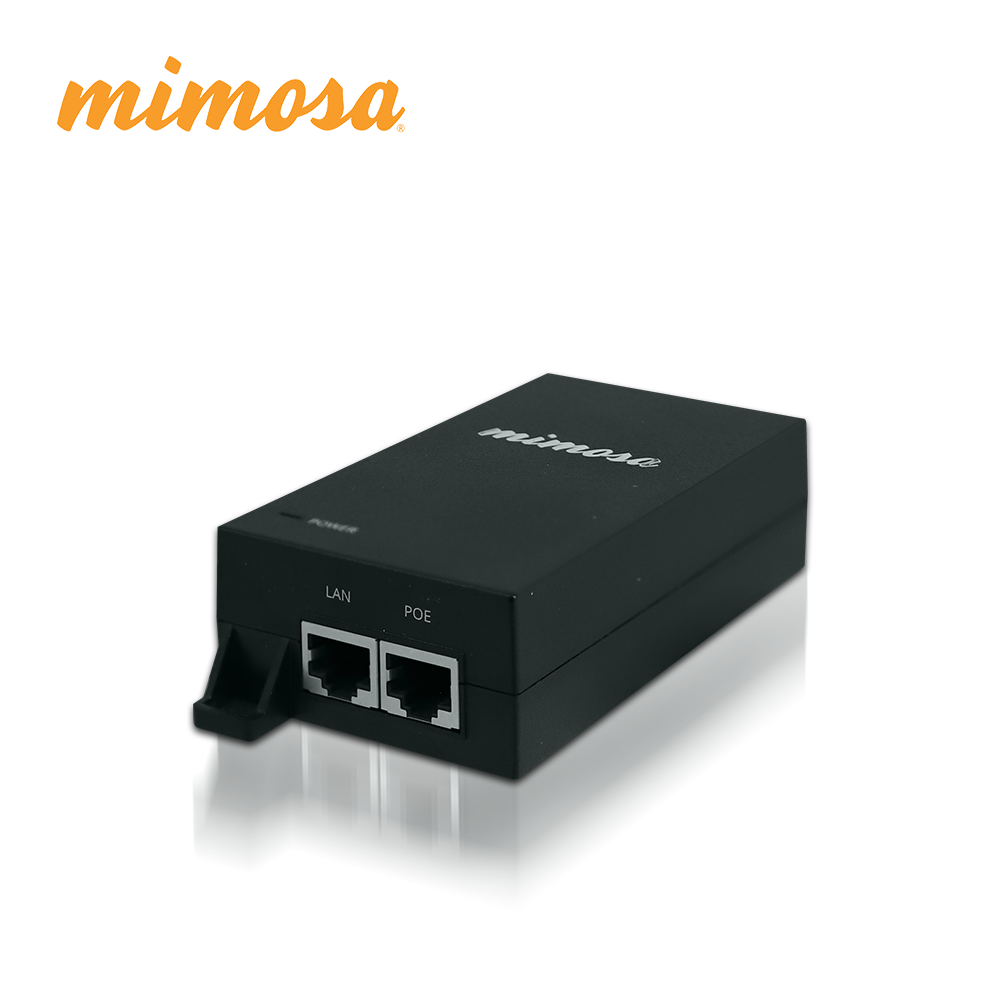 Inyector POE Gigabit Mimosa 24V 30W para Radios C6X C5C-EF C5X-IP67 y A5X-EF (no INYECTOR POE 24V 30W