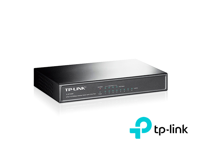 Switch no Administrable TP-Link TL-SF1008P 8 Puertos RJ45 10 100 Mbps 4 Puertos POE 802.3