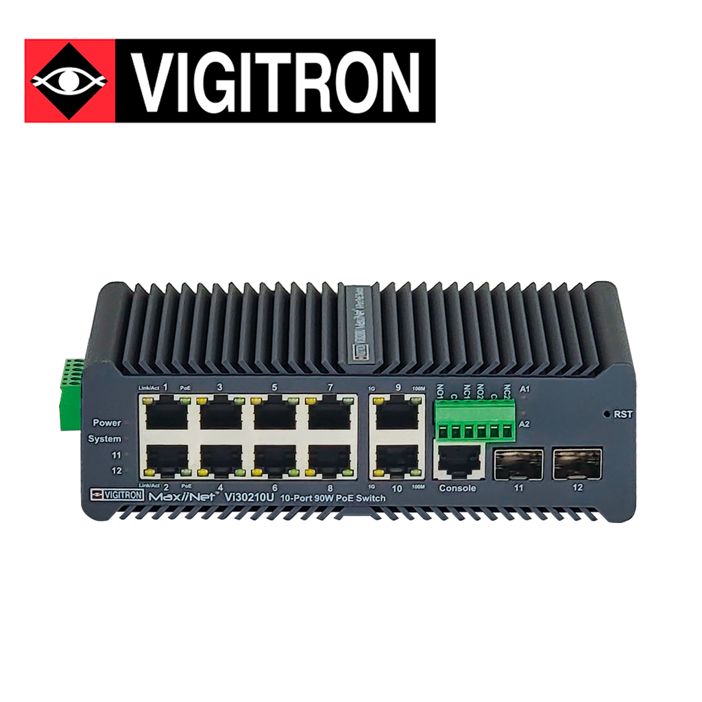 Switch POE Industrial Administrable Vigitron VI30210U L2