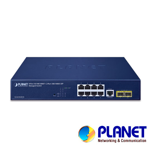 Switch Planet GS-4210-8T2S Administrable L2