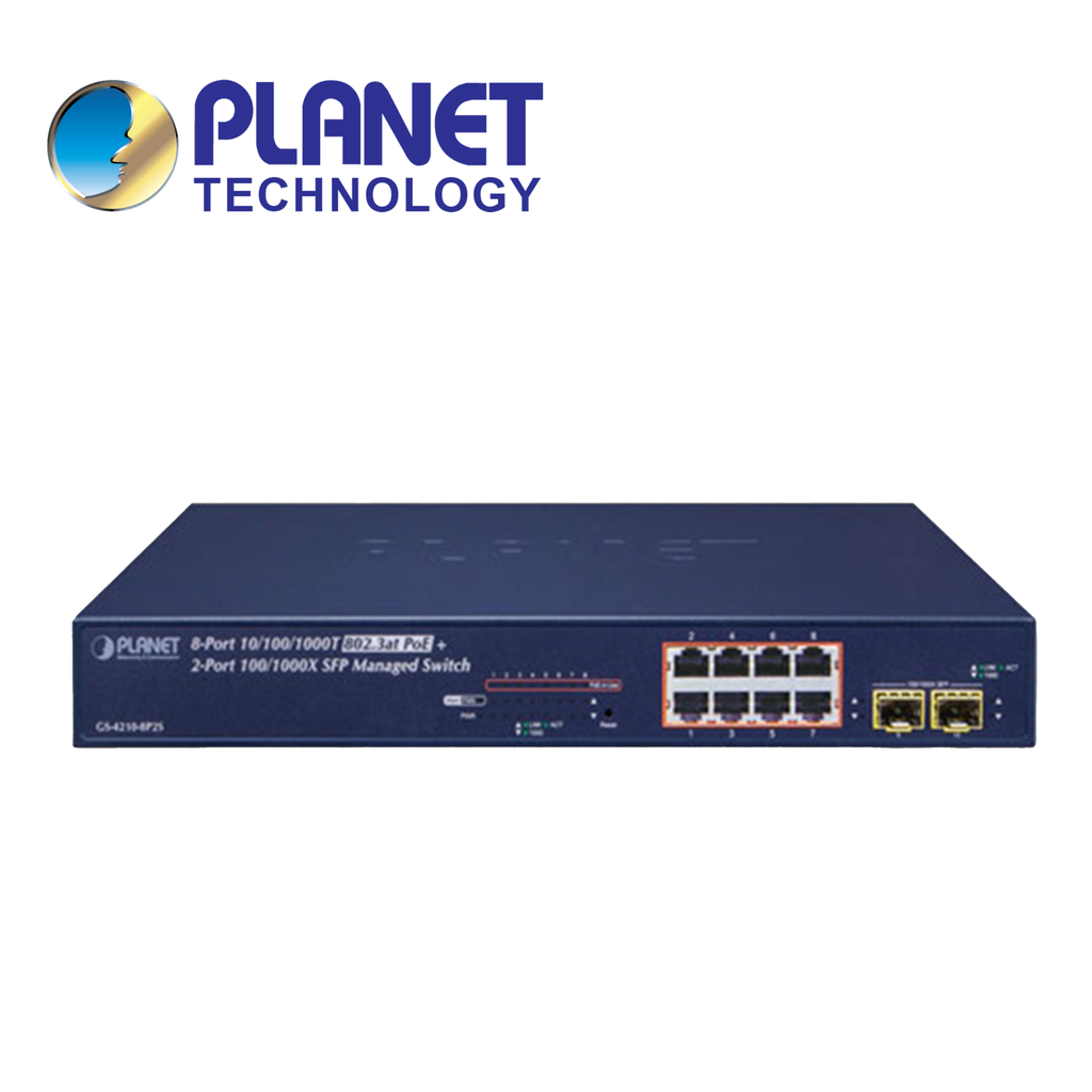 Switch Administrable L2 L4 GS-4210-8P2S Planet