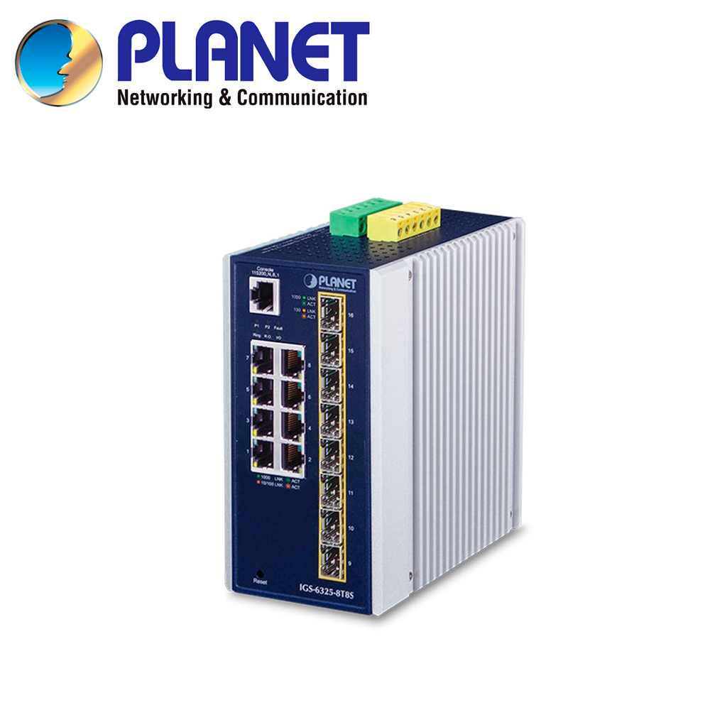 Switch Industrial Administrable L3 Planet IGS-6325-8T8S