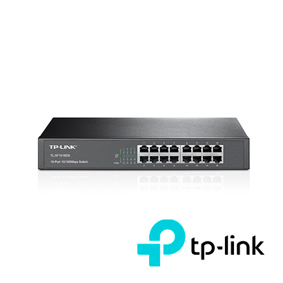Switch no Administrable TP-Link TL-SF1016DS Cuenta con 16 Puertos RJ45 10 100 Mbps