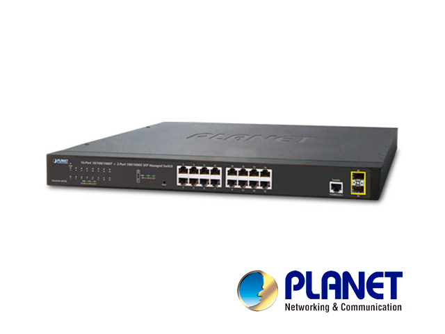 [TSN-SW164PLA02] Switch Planet GS-4210-16T2S ADMINISTRABLE-L2 L4 16 Puertos RJ45 Velocidad de Transmisión