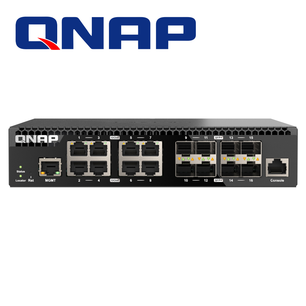 Switch Qnap QSW-M3216R-8S8T-US de Alta Velocidad 16PTOS Administrable 8PTOS SFP 10GBE y