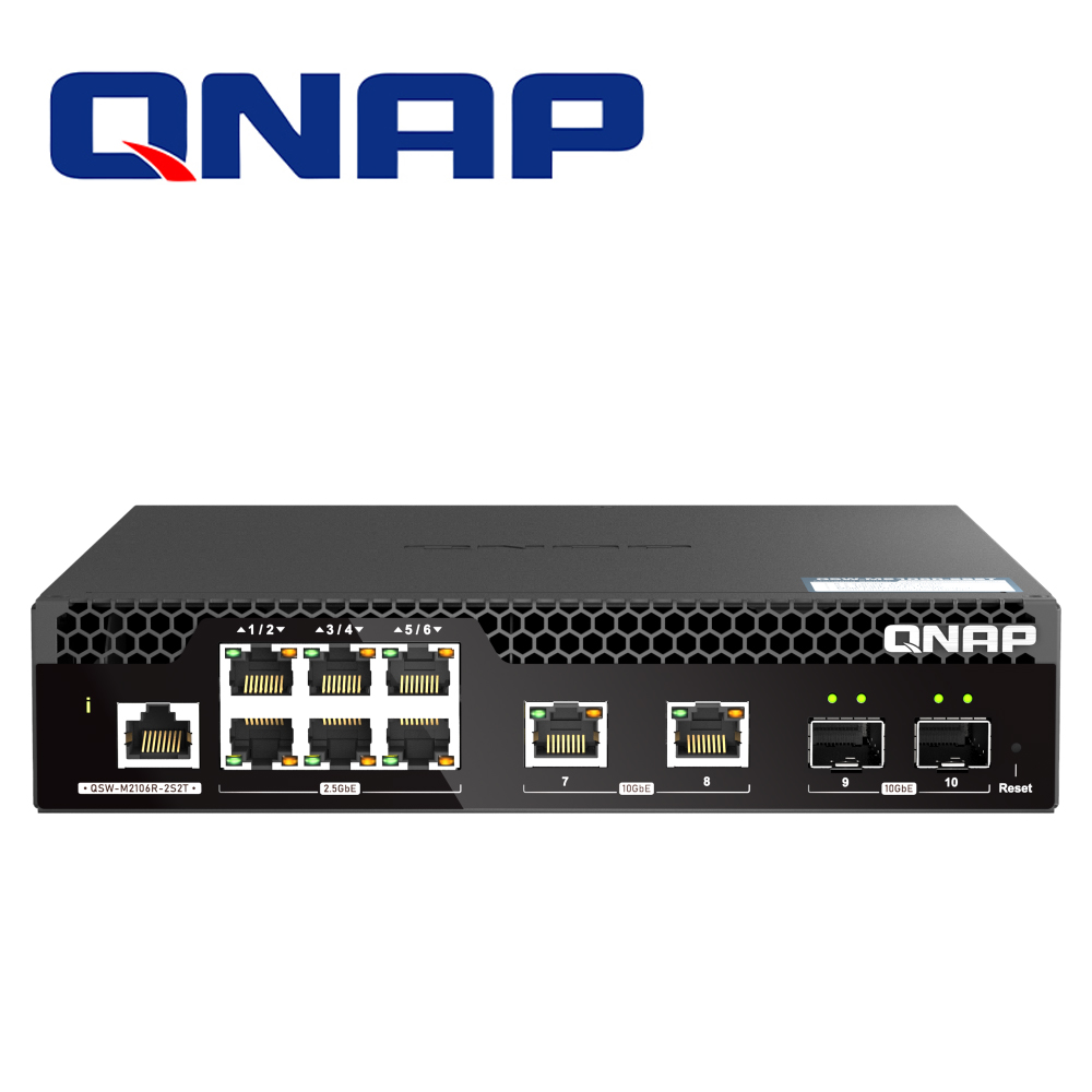 Switch Qnap QSW-M2106R-2S2T para Rack QSW-M2106R-2S2T-US