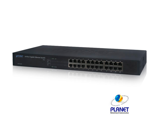 Switch 24 Puertos RJ45 Gigabit Ethernet 10 100 1000 Mbps GSW-2401