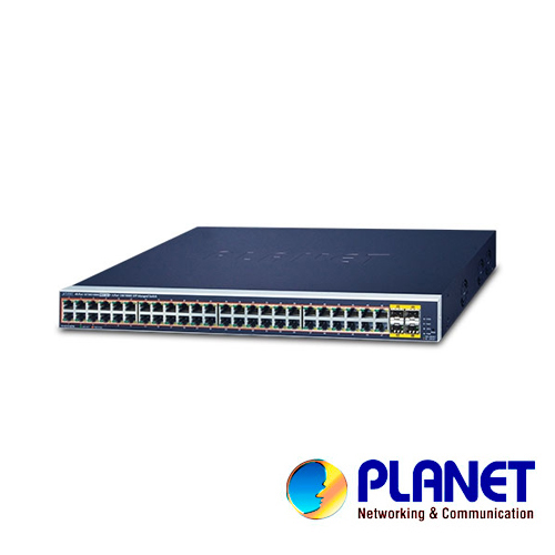 Switch Planet GS-4210-48P4S Administrable L2 48 Puertos RJ45 Velocidad de Transmisión 10