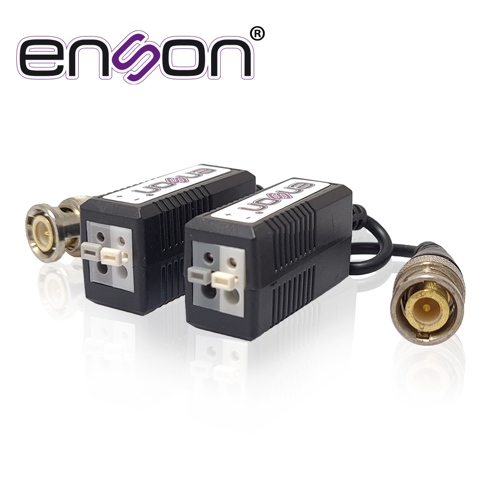 Transceptores Hd 2MP Enson ENS-VT100 AHD TVI CVI PUSH-IN con Conector Aislador de Ruido y