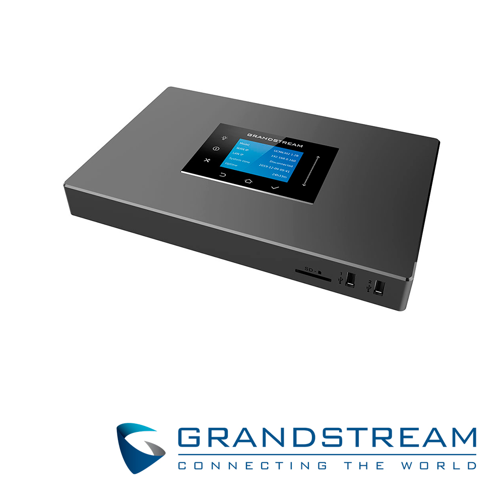 Conmutador IP Grandstream UCM6302A Serie Audio 2 Lineas (fxo) 2 Fxs 500 Extensiones Sip