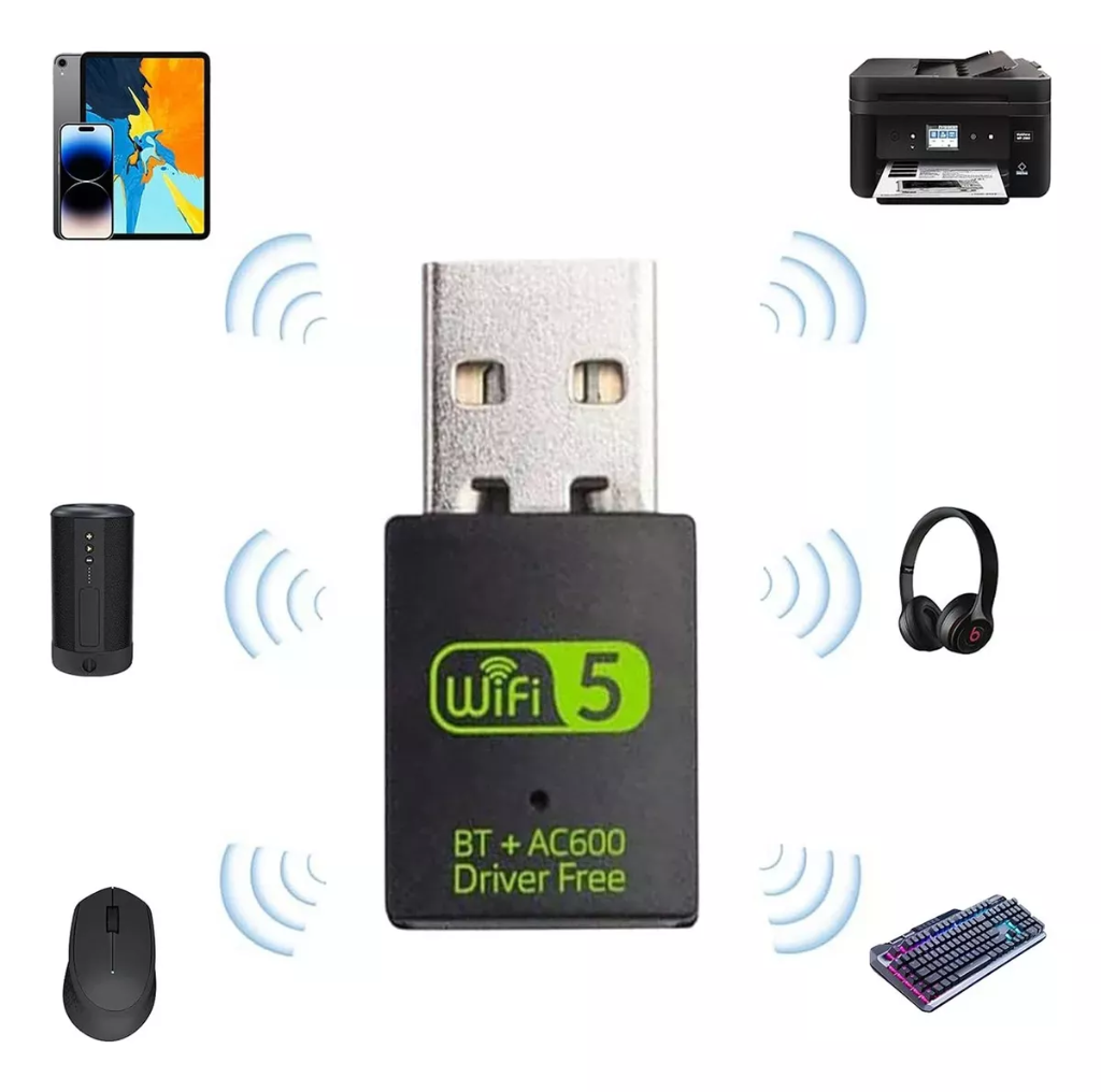 Receptor De Tarjeta De Red Inalámbrica Usb 5g Dual Band