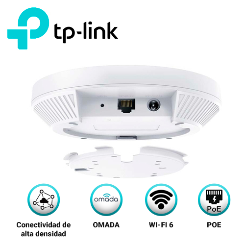 Access Point Wi-Fi 6 TP-Link EAP620 Hd AX1800 Montaje en Techo