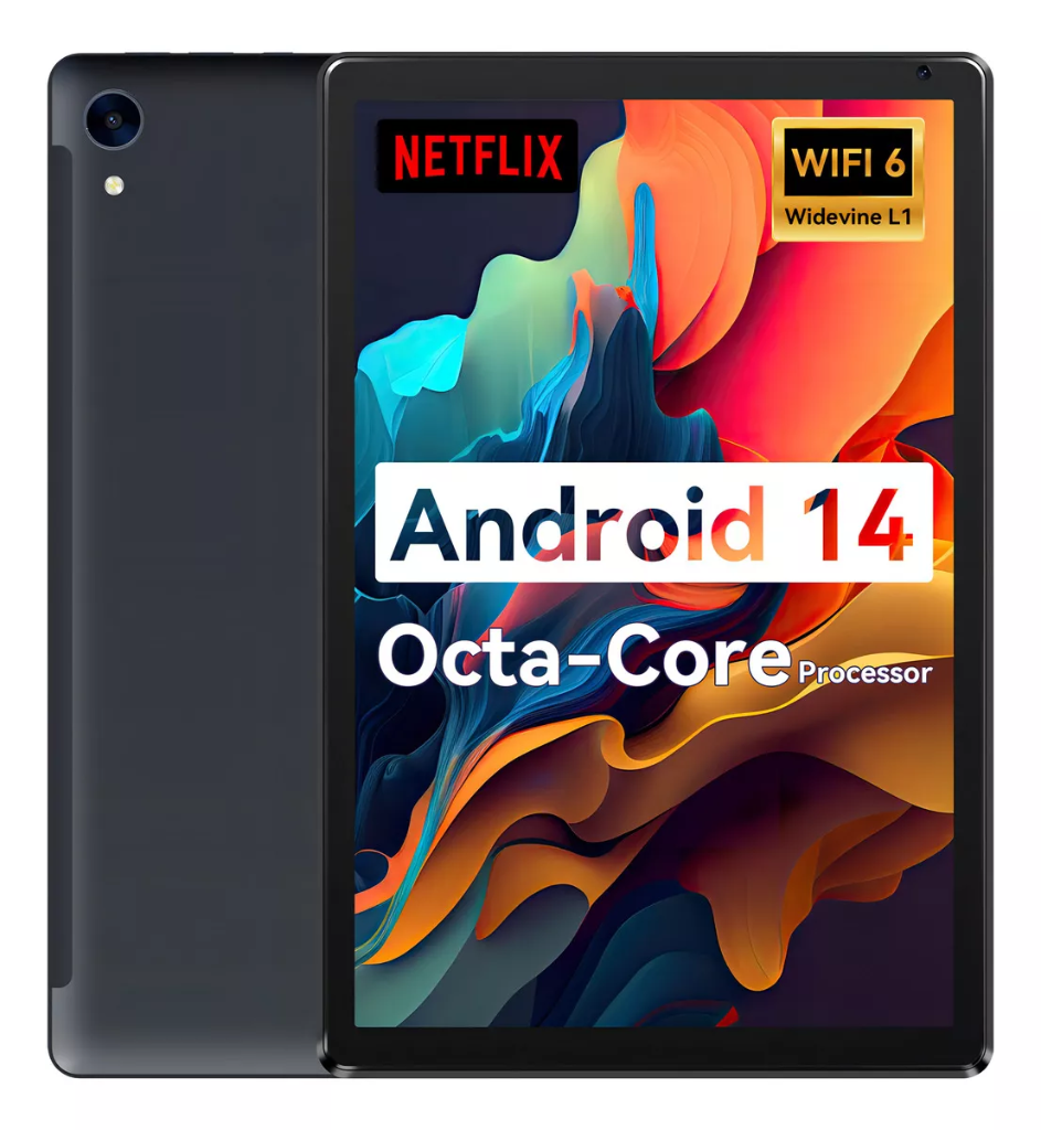 Tablet C107 De 10,1 , 10 Gb+128 Gb (tf De 1 Gb), Android 14