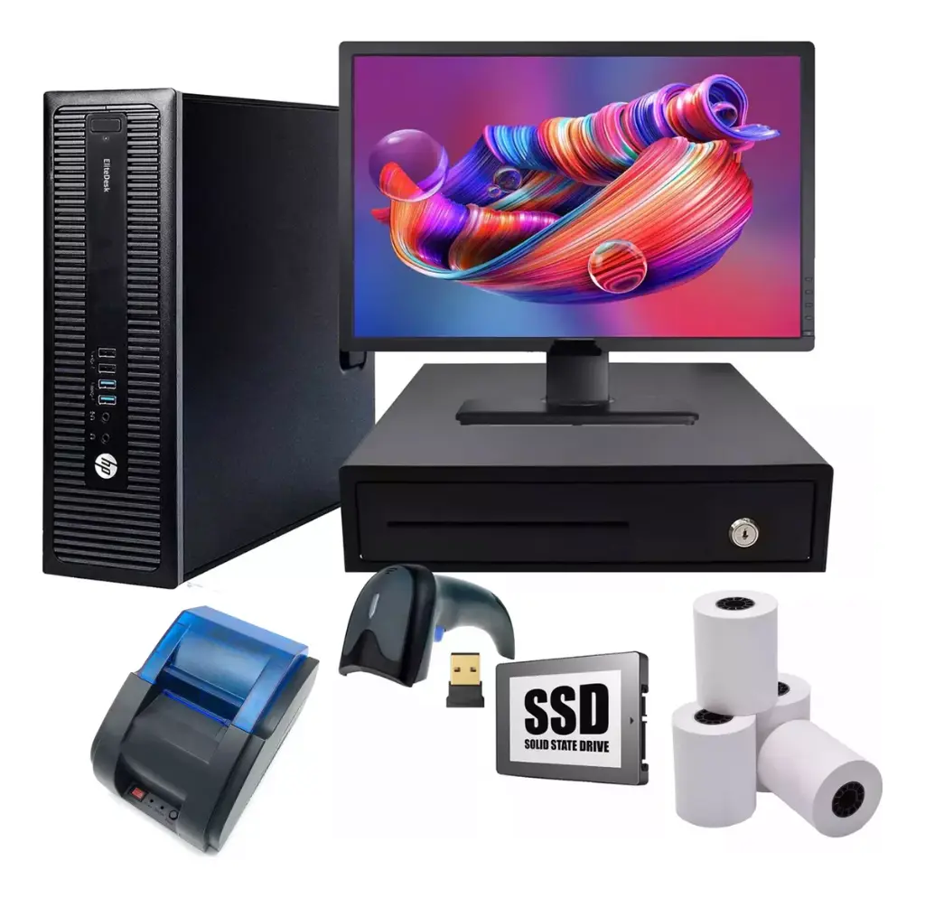 [tpvpc01] Kit Punto De Venta Cajon De Dinero, Impresora, Lector