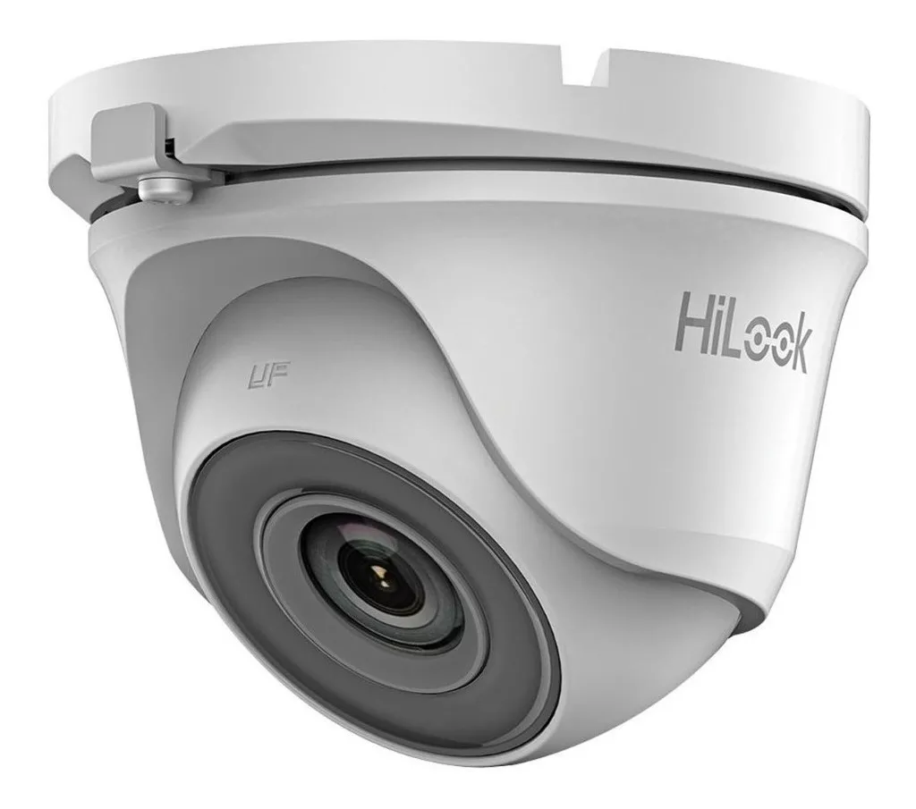 HIKVISION Cámara de seguridad Turret TurboHD Hilook 2mp (1080p) Metálica Lente 2.8mm Ir 20mts Alta resolución CCTV Seguridad exterior IP66