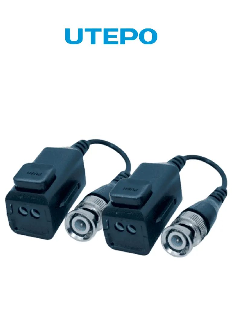 [UTP101P-HD6] UTEPO UTP101PHD6 - Par de Transceptores Pasivos 4K (Video Baluns),