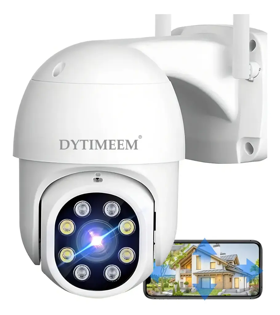 Cámara De Seguridad Exterior Wifi Inalámbrica 1080p Con Alarma,DYTIMEEM SP028