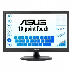 [ASUS VT168HR LED Touch 15.6] Monitor ASUS VT168HR LED Touch 15.6", 1366x768 HD, 60Hz, HDMI, Negro