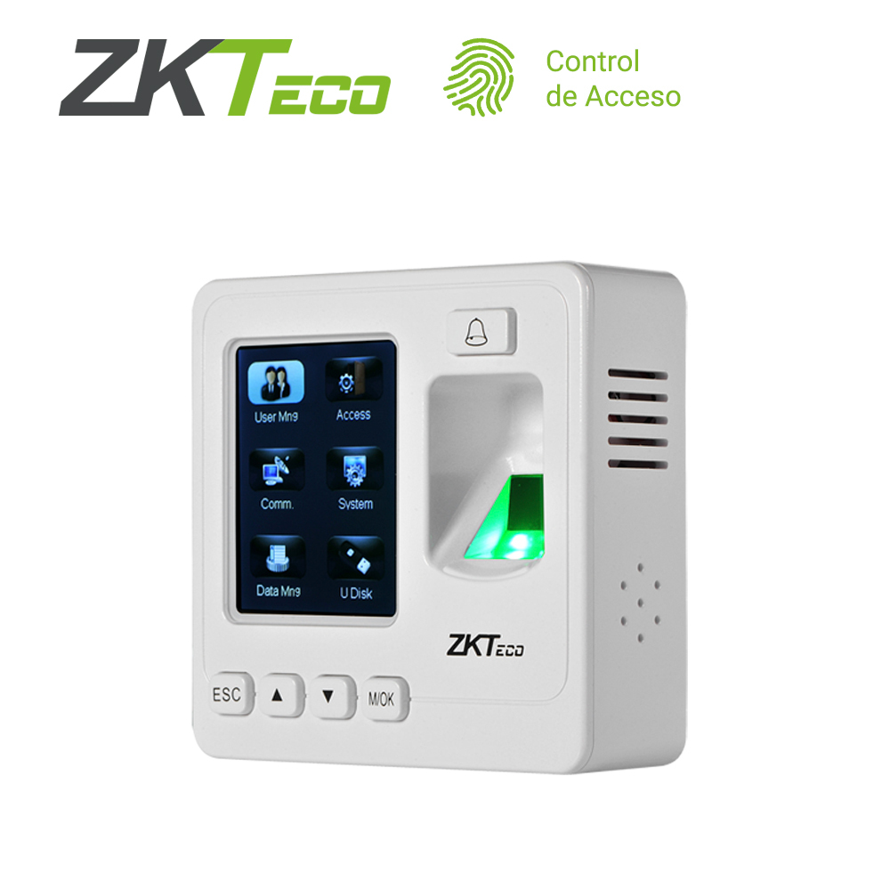 [TSN-CC023ZKT02] Control de acceso y asistencia biométrico ZKTeco SF100/ID de 1,500 huellas