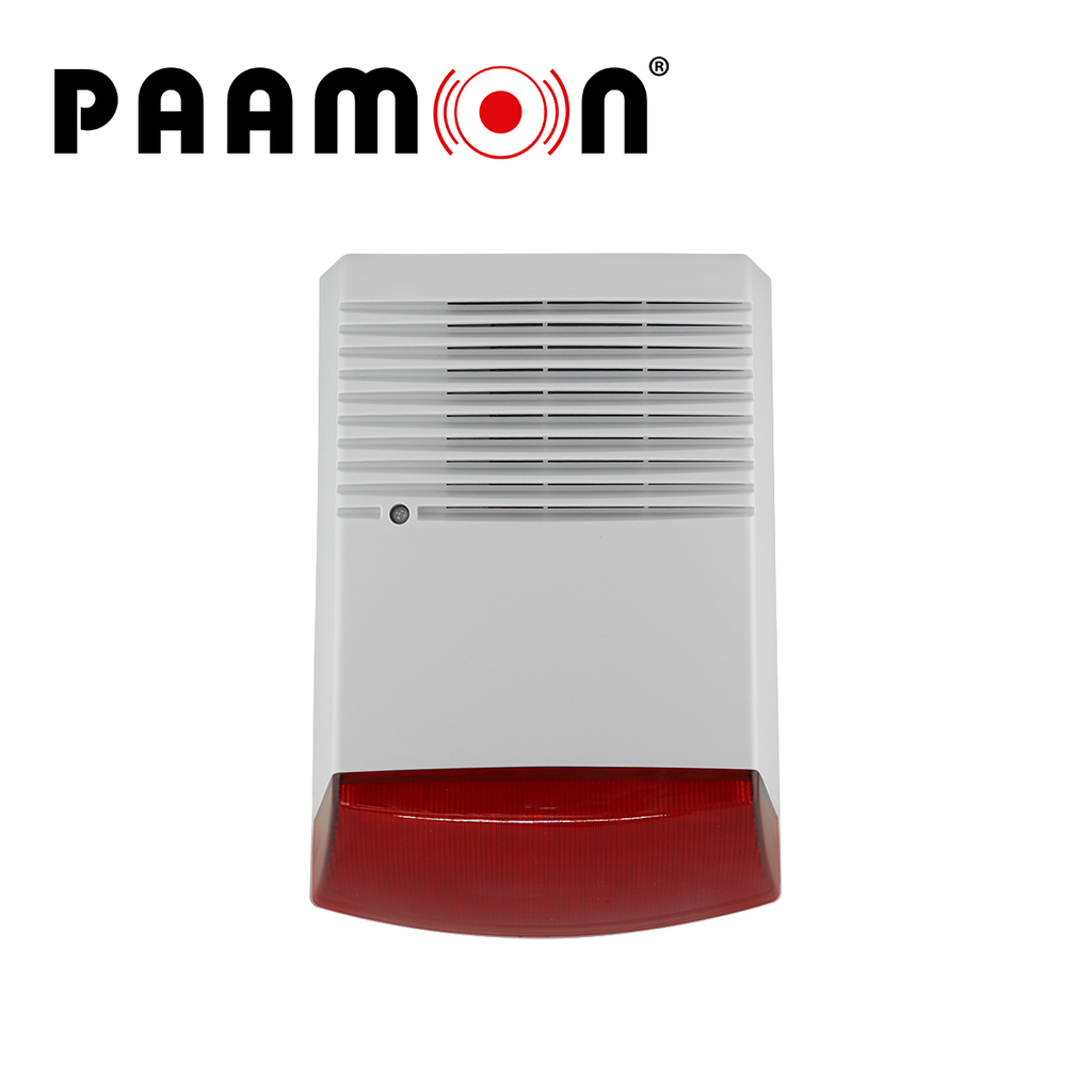 [TSN-AM731PAM08] Sirena Estrobo Exterior con Batería PM-SRE60RB con Doble Carcasa una Externa Plástica y