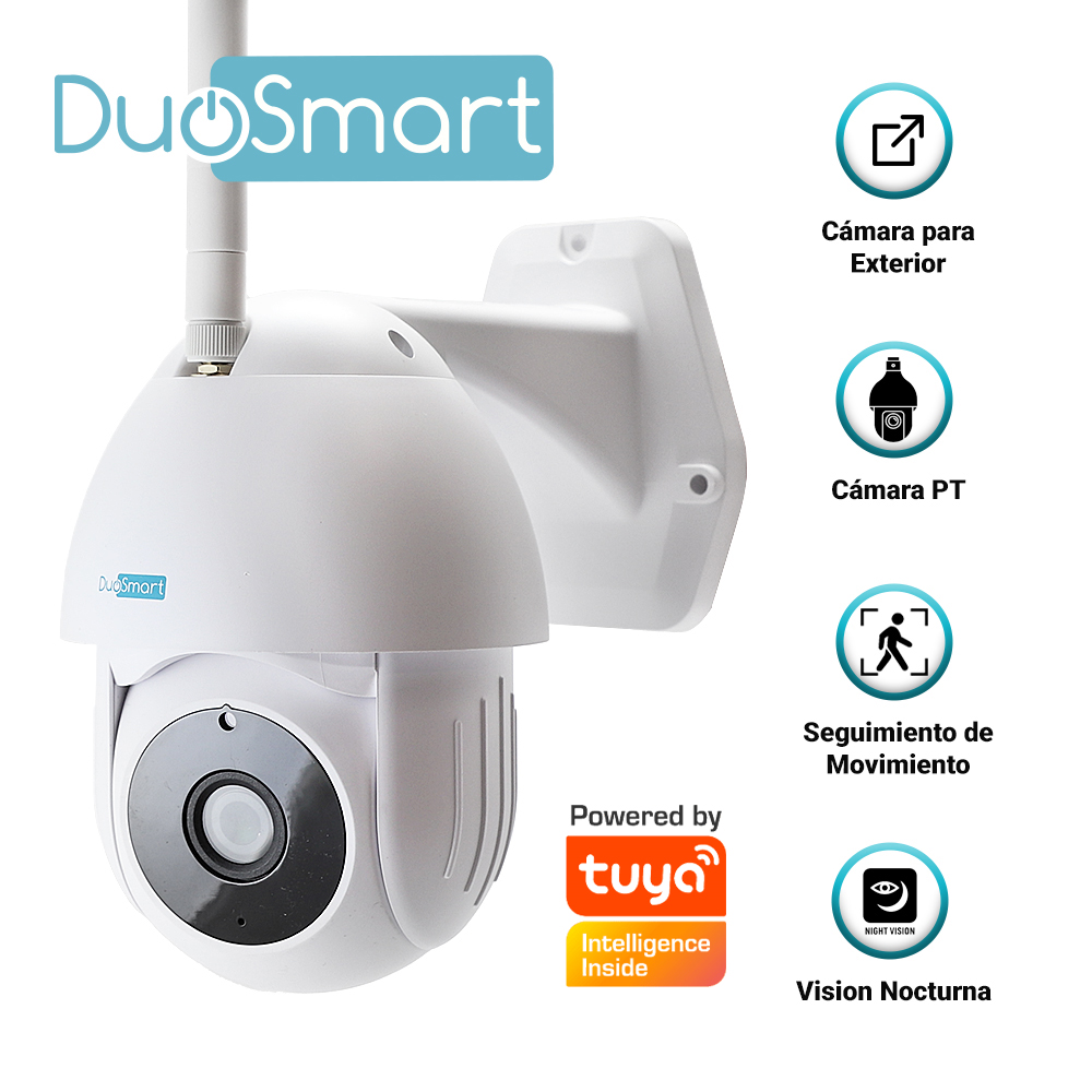 [TSN-AN500DUO05] Cámara Inteligente Pt DuoSmart E70 Wi-Fi 2.4 Ghz para Exterior con Audio Bidireccional