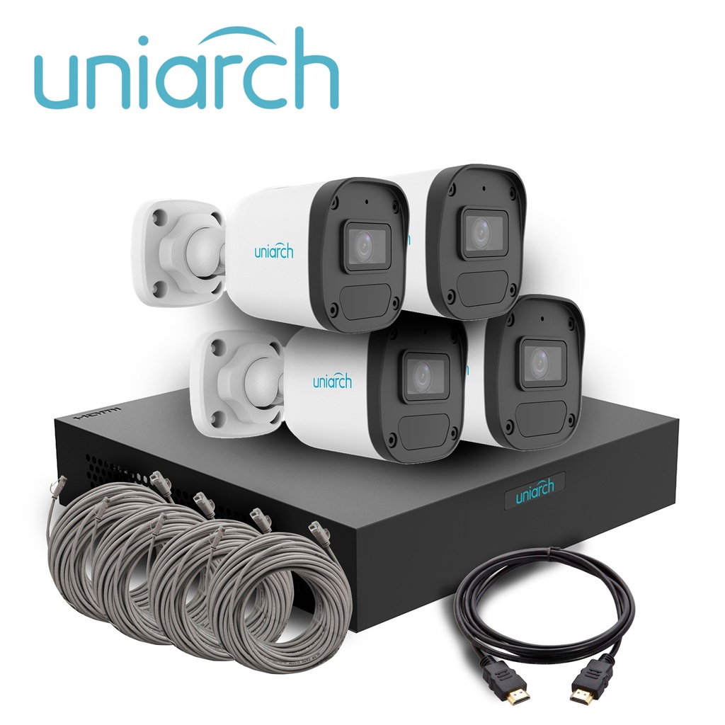 [TSN-AV04AUNI25] Kit Mini Fixed Bullet Uniarch IPKIT-104S-4BC