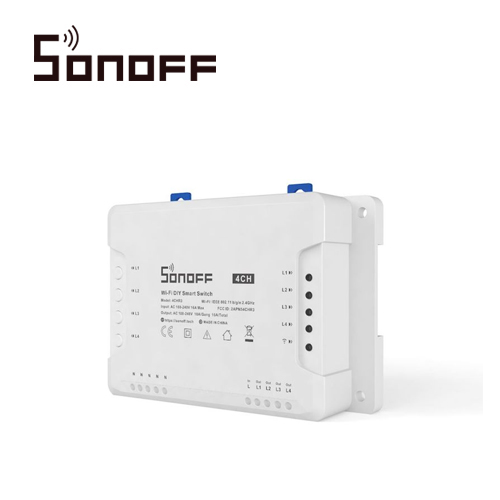 Interruptor On Off Sonoff 4CH R3 Smart Inalámbrico Wi-Fi para Solucion de Smart Home con