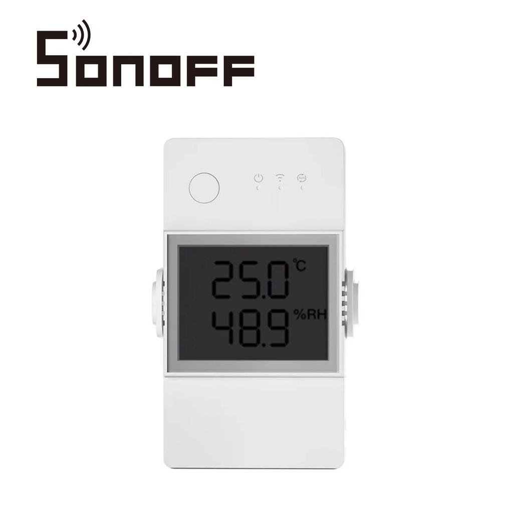 Interruptor Inteligente con Monitoreo de Temperatura y Humedad Sonoff THR320D con Display