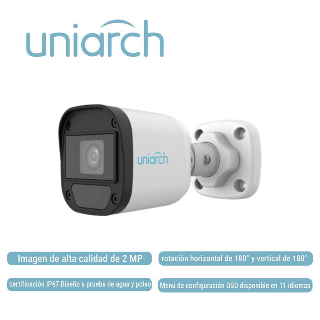 Cámara Análoga Bullet Uniarch UAC-B112-F28-X-H