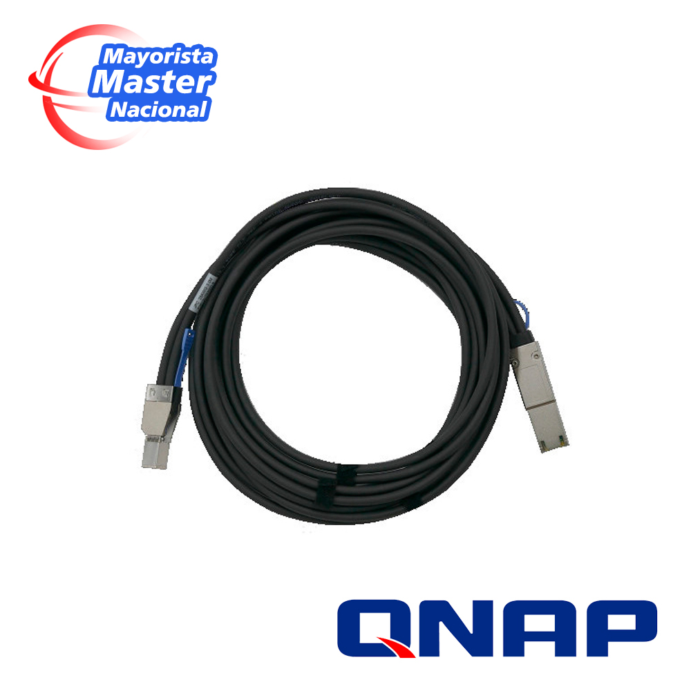 [TSN-CB011QNA16-10] Qnap CAB-SAS30M-8644-8088 Mini Sas Cable (SFF-8644 To SFF-8088) 3.0M