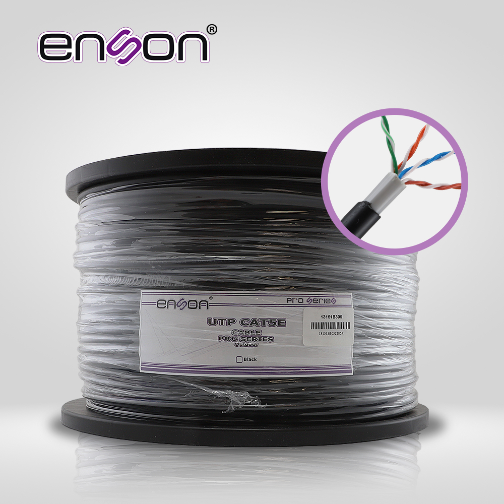 [TSN-CB02BENS05] Cable UTP CAT5E Enson 13151B305 Doble Forro Serie PRO-II Calibe 24 Awg 100% Cobre Bobina