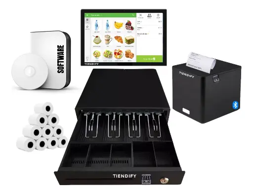 [tpvtoch01] Kit Punto De Venta Tablet Cajon De Dinero Impresora