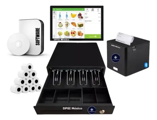 [tpvtoch01] Kit Punto De Venta Tablet Cajon De Dinero Impresora