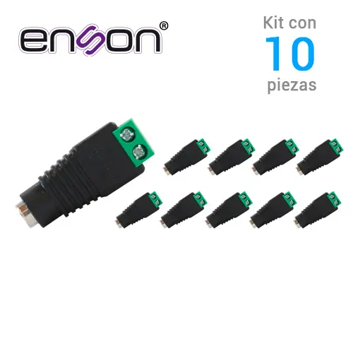 [10x ENS-FC01 HEMBRA] KIT 10 CONECTORES DE CORRIENTE HEMBRA 10x ENS-FC01 HEMBRA ENSON
