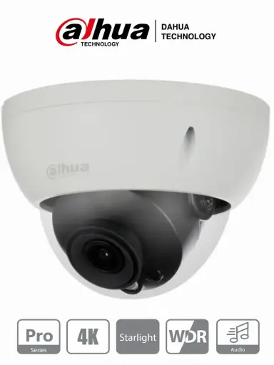 [DH-HAC-HDBW2802R-0360] DAHUA HDBW2802R-36 - Cámara Domo Antivandálica 4K/ 8 Mb