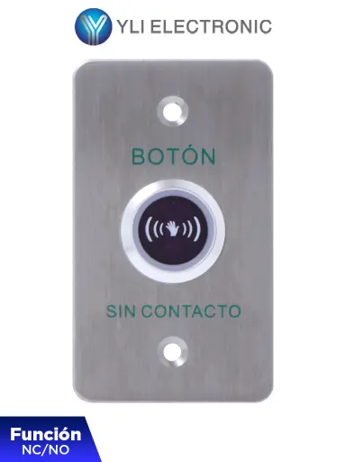 [ISK-841B(LED)] YLI ISK841BLED - Botón de Salida sin Contacto, Indicador LED, Acero Inoxidable