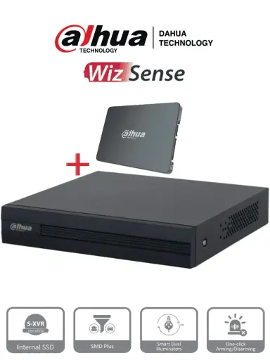 [DH-XVR1B04-I-SSD] DAHUA XVR1B04-I-SSD - DVR de 4 canales 1080p Lite/ Con disco SSD de 512GB Especial para Videovigilancia