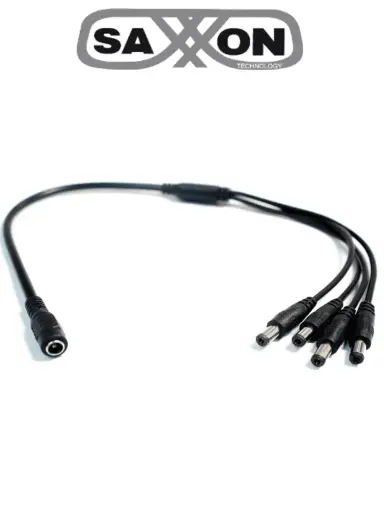[SXN2310002] SAXXON SXF54 - Divisor de energía / Tipo pulpo / 1 Conector hembra / 4 Conectores macho / Cable de cobre / #TVCSAX