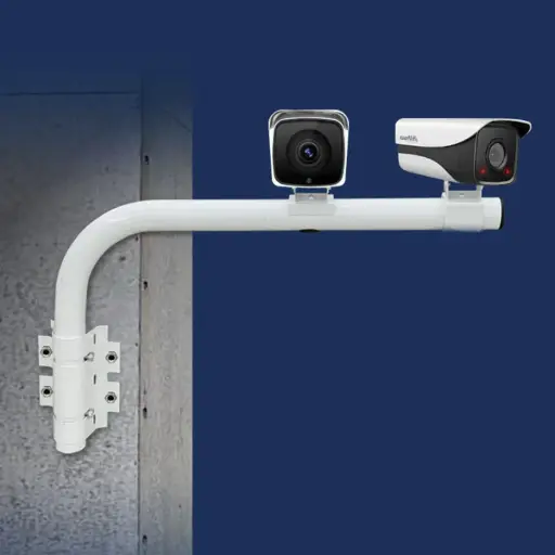 [zwmexico] Soporte De 2 Cámara De Vigilancia Cctv Brazo Exterior 60cm